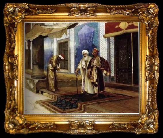 framed  unknow artist Arab or Arabic people and life. Orientalism oil paintings 48, ta009-2